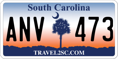 SC license plate ANV473