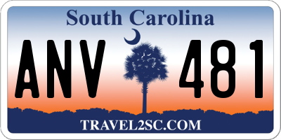 SC license plate ANV481