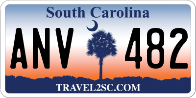 SC license plate ANV482