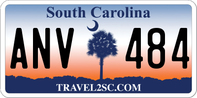 SC license plate ANV484