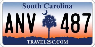 SC license plate ANV487