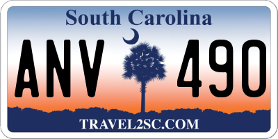 SC license plate ANV490