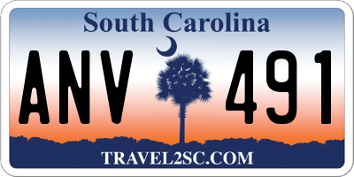 SC license plate ANV491