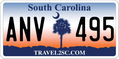 SC license plate ANV495