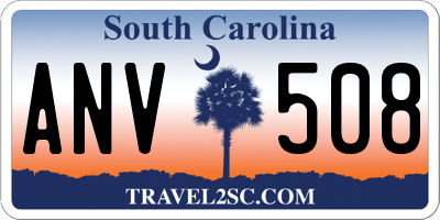 SC license plate ANV508