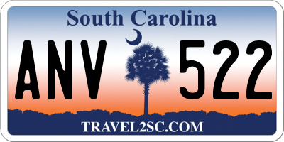 SC license plate ANV522