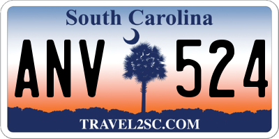 SC license plate ANV524
