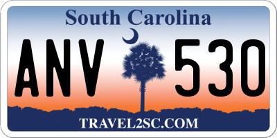SC license plate ANV530