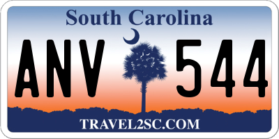 SC license plate ANV544