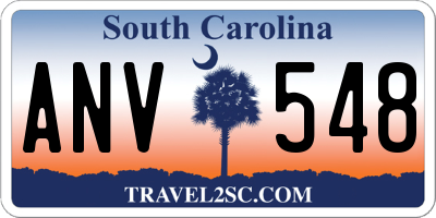 SC license plate ANV548