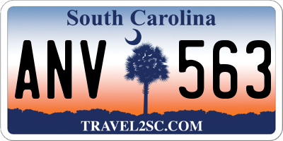 SC license plate ANV563
