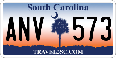SC license plate ANV573