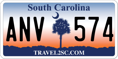 SC license plate ANV574