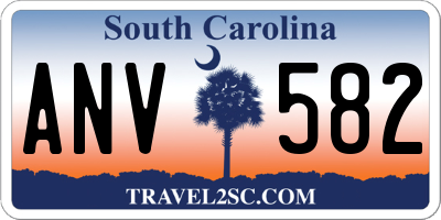 SC license plate ANV582