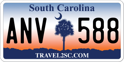 SC license plate ANV588