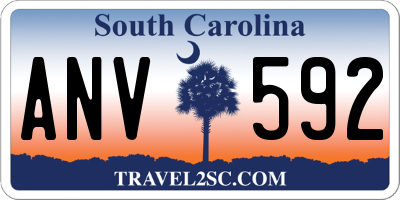 SC license plate ANV592