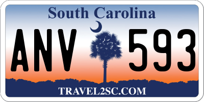SC license plate ANV593