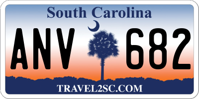 SC license plate ANV682