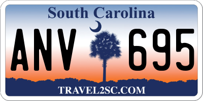 SC license plate ANV695