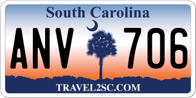 SC license plate ANV706