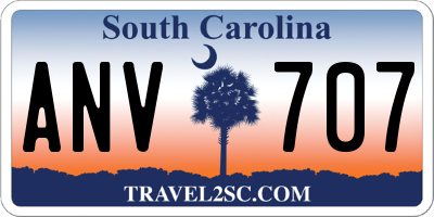 SC license plate ANV707