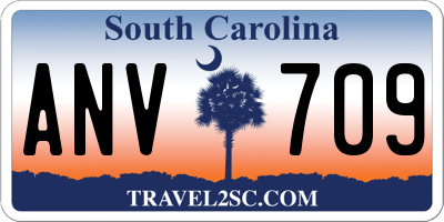 SC license plate ANV709