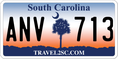 SC license plate ANV713