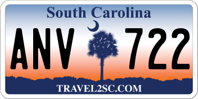 SC license plate ANV722