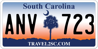SC license plate ANV723