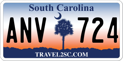 SC license plate ANV724