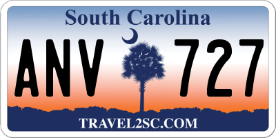 SC license plate ANV727