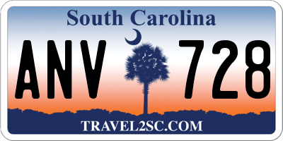 SC license plate ANV728