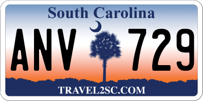 SC license plate ANV729
