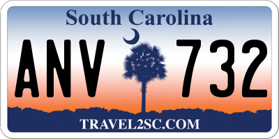 SC license plate ANV732
