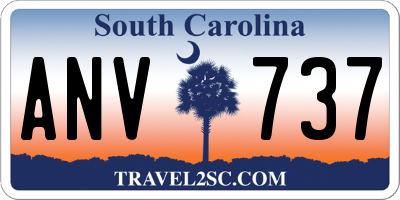 SC license plate ANV737