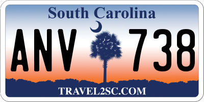 SC license plate ANV738