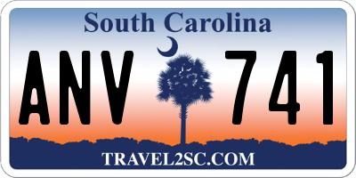 SC license plate ANV741