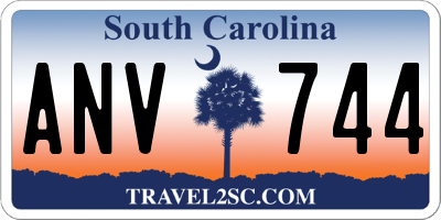 SC license plate ANV744