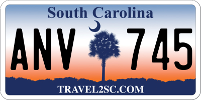 SC license plate ANV745
