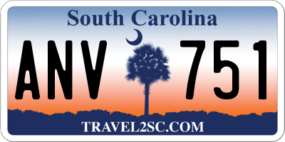 SC license plate ANV751