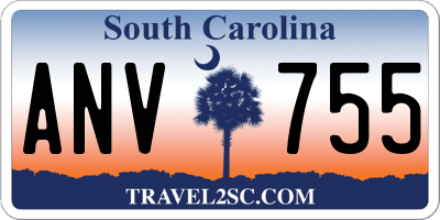 SC license plate ANV755
