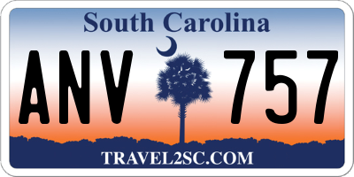 SC license plate ANV757