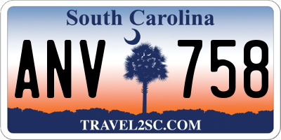 SC license plate ANV758