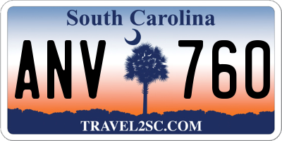 SC license plate ANV760