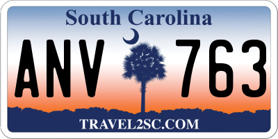 SC license plate ANV763
