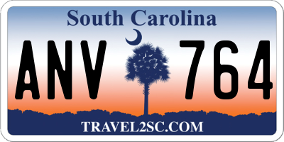 SC license plate ANV764