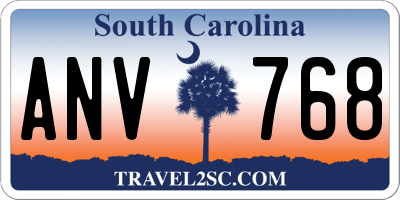 SC license plate ANV768