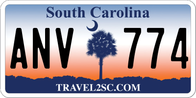 SC license plate ANV774