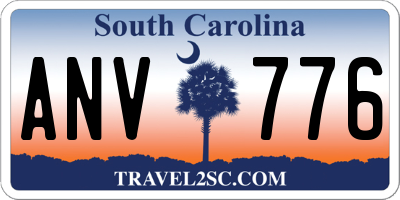 SC license plate ANV776