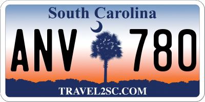 SC license plate ANV780